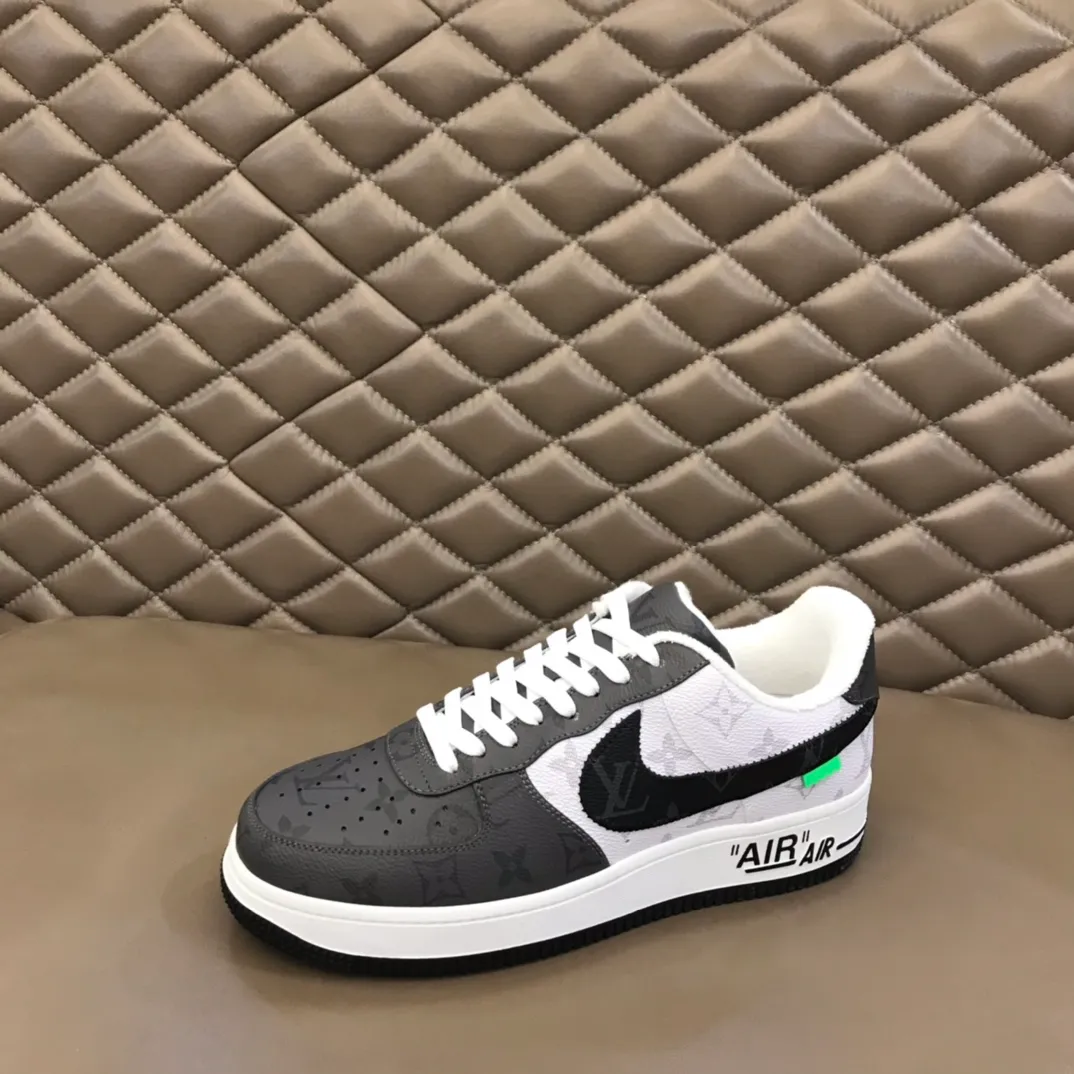 Men's shoes 💰p420 "*OUIS *UITTO*" x OFF-WHITE x Nike tripartite collaboration! Trendy and cool men's casual sports shoes with unrivaled color matching. The design idea basically continues the style of THE TEN. The Swoosh line and tongue label have a very familiar visual effect and are both fashionable and trendy! A must-have for fashionistas! The effect on your feet is absolutely stunning! (The original drawer packaging accessories are complete) Code number 38-45